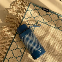 Load image into Gallery viewer, Khamsa Bismillah Water Bottle | Blue - Azraq