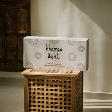 Load image into Gallery viewer, Khamsa Comfort | Children Muslim Prayer Rug Prayer Mat 100% Organic Cotton with Added Foam Padding for Pressure Relief and Motion Absorption