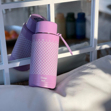 Load image into Gallery viewer, Khamsa Bismillah Water Bottle | Lavender - Mauv