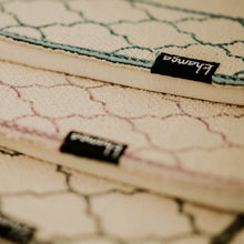 Load image into Gallery viewer, Khamsa Comfort | Children Muslim Prayer Rug Prayer Mat 100% Organic Cotton with Added Foam Padding for Pressure Relief and Motion Absorption