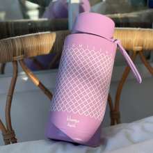 Load image into Gallery viewer, Khamsa Bismillah Water Bottle | Lavender - Mauv