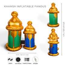 Load image into Gallery viewer, Khamsa Inflatable Fanous - Ramadan Inflatable Lantern Decor