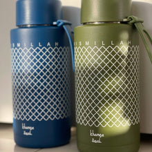 Load image into Gallery viewer, Khamsa Bismillah Water Bottle | Green - Akhdar