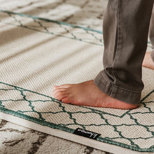 Load image into Gallery viewer, Khamsa Comfort | Children Muslim Prayer Rug Prayer Mat 100% Organic Cotton with Added Foam Padding for Pressure Relief and Motion Absorption
