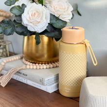 Load image into Gallery viewer, Khamsa Bismillah Water Bottle | Tan - Asmar