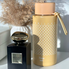 Load image into Gallery viewer, Khamsa Bismillah Water Bottle | Tan - Asmar