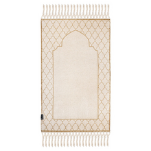 Load image into Gallery viewer, Khamsa Comfort | Children Muslim Prayer Rug Prayer Mat 100% Organic Cotton with Added Foam Padding for Pressure Relief and Motion Absorption