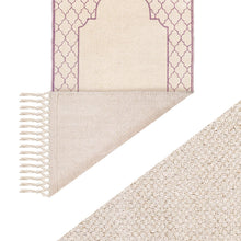 Load image into Gallery viewer, Khamsa Comfort | Children Muslim Prayer Rug Prayer Mat 100% Organic Cotton with Added Foam Padding for Pressure Relief and Motion Absorption