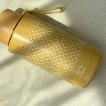 Load image into Gallery viewer, Khamsa Bismillah Water Bottle | Tan - Asmar