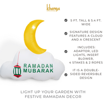 Load image into Gallery viewer, Khamsa InflataMoon - Ramadan Inflatable Moon Decor