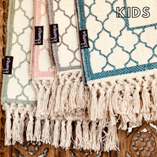 Load image into Gallery viewer, Khamsa Classic | Children's Muslim Prayer Rug Prayer Mat 100% Organic Cotton