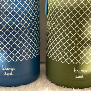 Khamsa Bismillah Water Bottle | Blue - Azraq