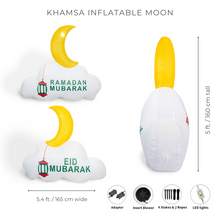 Load image into Gallery viewer, Khamsa InflataMoon - Ramadan Inflatable Moon Decor
