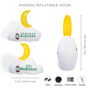 Khamsa InflataMoon - Ramadan Inflatable Moon Decor