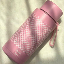 Load image into Gallery viewer, Khamsa Bismillah Water Bottle | Pink - Zahri
