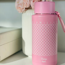 Load image into Gallery viewer, Khamsa Bismillah Water Bottle | Pink - Zahri

