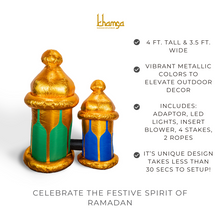 Load image into Gallery viewer, Khamsa Inflatable Fanous - Ramadan Inflatable Lantern Decor
