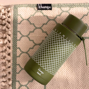 Khamsa Bismillah Water Bottle | Green - Akhdar