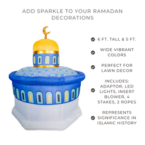 Khamsa InflataMosque - Ramadan Inflatable Dome of the Rock Mosque Decor