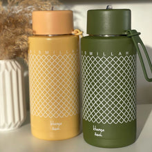 Load image into Gallery viewer, Khamsa Bismillah Water Bottle | Green - Akhdar

