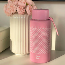 Load image into Gallery viewer, Khamsa Bismillah Water Bottle | Pink - Zahri
