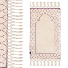 Load image into Gallery viewer, Khamsa Classic | Adult Muslim Prayer Rug Prayer Mat 100% Organic Cotton
