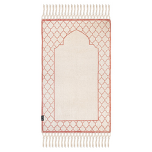 Load image into Gallery viewer, Khamsa Comfort | Adult Muslim Prayer Rug Prayer Mat 100% Organic Cotton with Added Foam Padding for Pressure Relief and Motion Absorption

