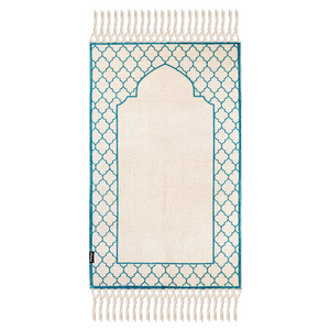 Khamsa Comfort | Children Muslim Prayer Rug Prayer Mat 100% Organic Cotton with Added Foam Padding for Pressure Relief and Motion Absorption