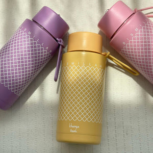Khamsa Bismillah Water Bottle | Tan - Asmar