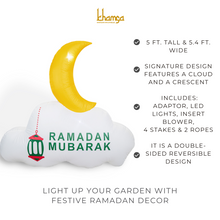 Load image into Gallery viewer, Khamsa InflataMoon - Ramadan Inflatable Moon Decor
