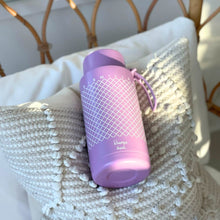 Load image into Gallery viewer, Khamsa Bismillah Water Bottle | Lavender - Mauv
